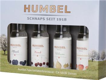 Humbel-Set: Kirsch, Gravensteiner, Pflümli, Williams 