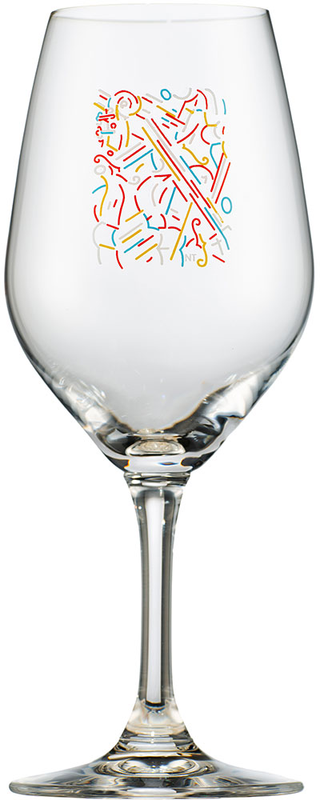 BASS - Konservi Glas " Jazz " gestaltet von Niklaus Troxler
