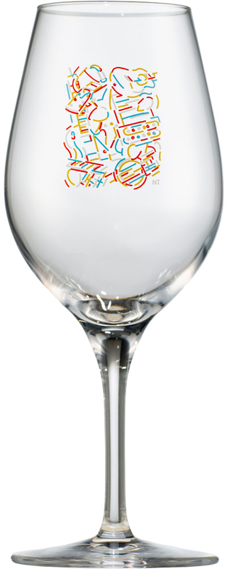 GUITAR - Konservi Glas " Jazz " gestaltet von Niklaus Troxler
