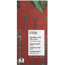 Vivani Schokolade Edelbitter Chili 70% Cacao